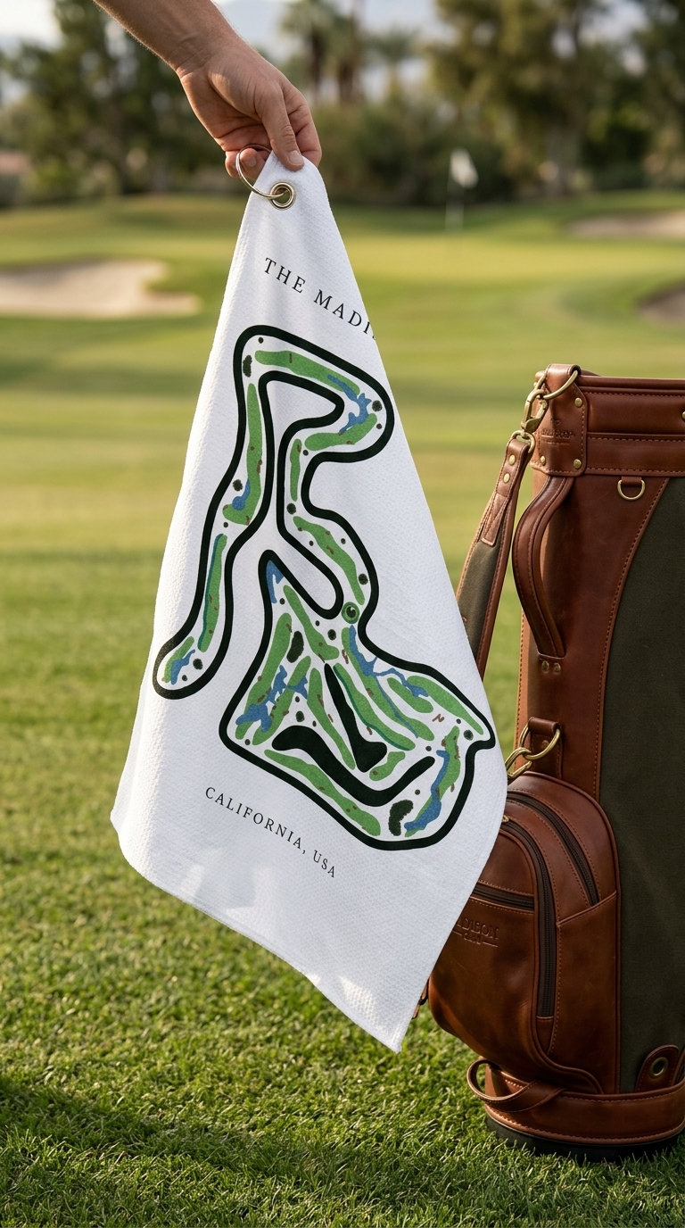 The Madison Club Golf Course Prints, California | Golf Course Print Towels | Golf Course Microfiber - Image 4
