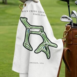 Rock Creek Country Club Golf Course Prints, Oregon | Golf Course Print Towels | Golf Course Microfiber