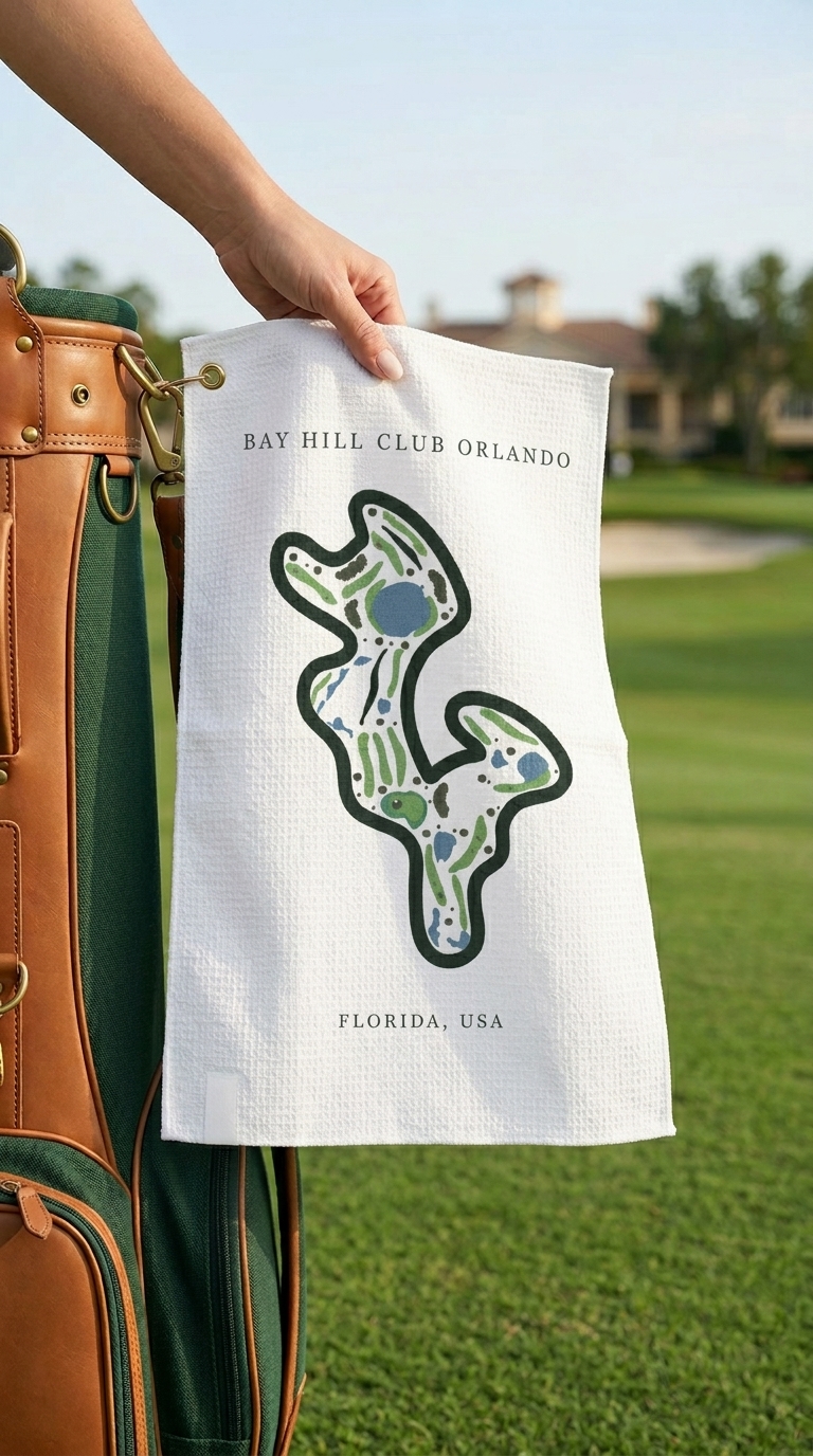 Bay Hill Club Golf Course Print, Florida | Golf Course Print Towels | Golf Course Microfiber - Image 4