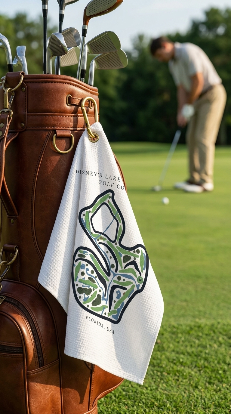 Disney’s Lake Buena Vista Golf Course Prints, Florida | Golf Course Print Towels | Golf Course Microfiber - Image 2
