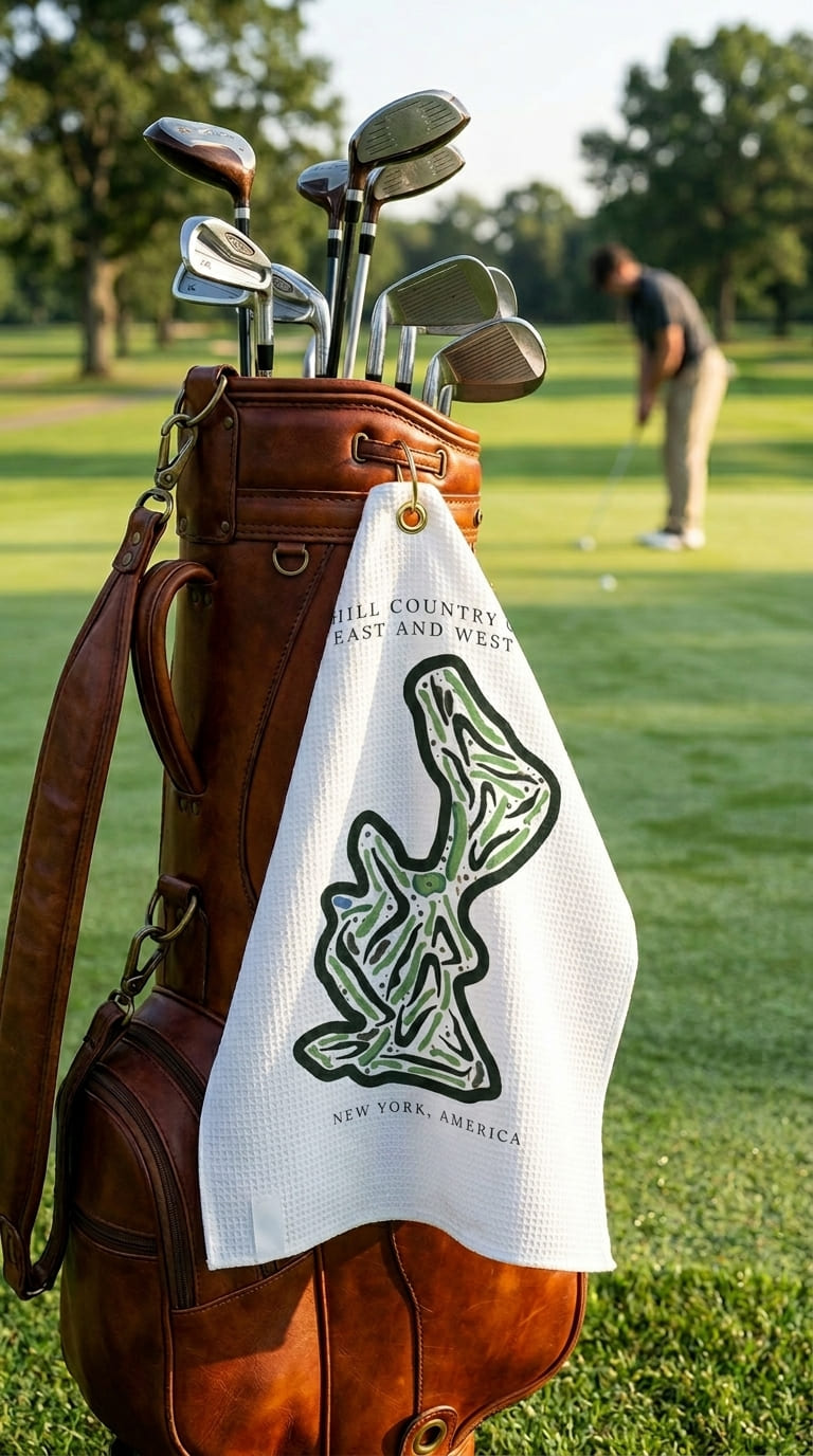 Oak Hill Country Club East & West, Golf Course Print, New York | Golf Course Print Towels | Golf Course Microfiber