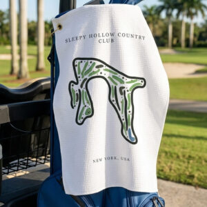 Sleepy Hollow Country Club Golf Course Print, New York | Golf Course Print Towels | Golf Course Microfiber