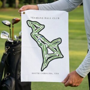 Yeamans Hall Club Golf Course Prints, South Carolina | Golf Course Print Towels | Golf Course Microfiber
