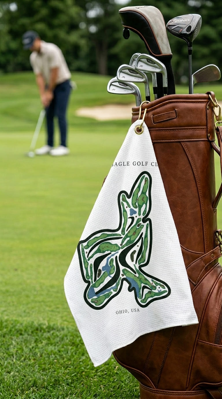 Double Eagle Club Galena Ohio | Golf Course Print Towels | Golf Course Microfiber