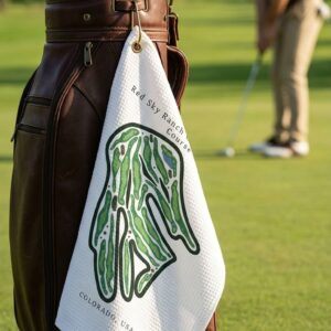 Red Sky Ranch Club Norman Course, Colorado | Golf Course Print Towels | Golf Course Microfiber