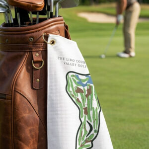 The Lido Course At Sand Valley Golf Resort Wisconsin | Golf Course Print Towels | Golf Course Microfiber