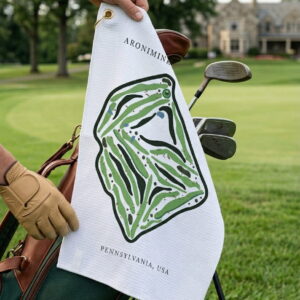Aronimink golf club Pennsylvania | Golf Course Print Towels | Golf Course Microfiber