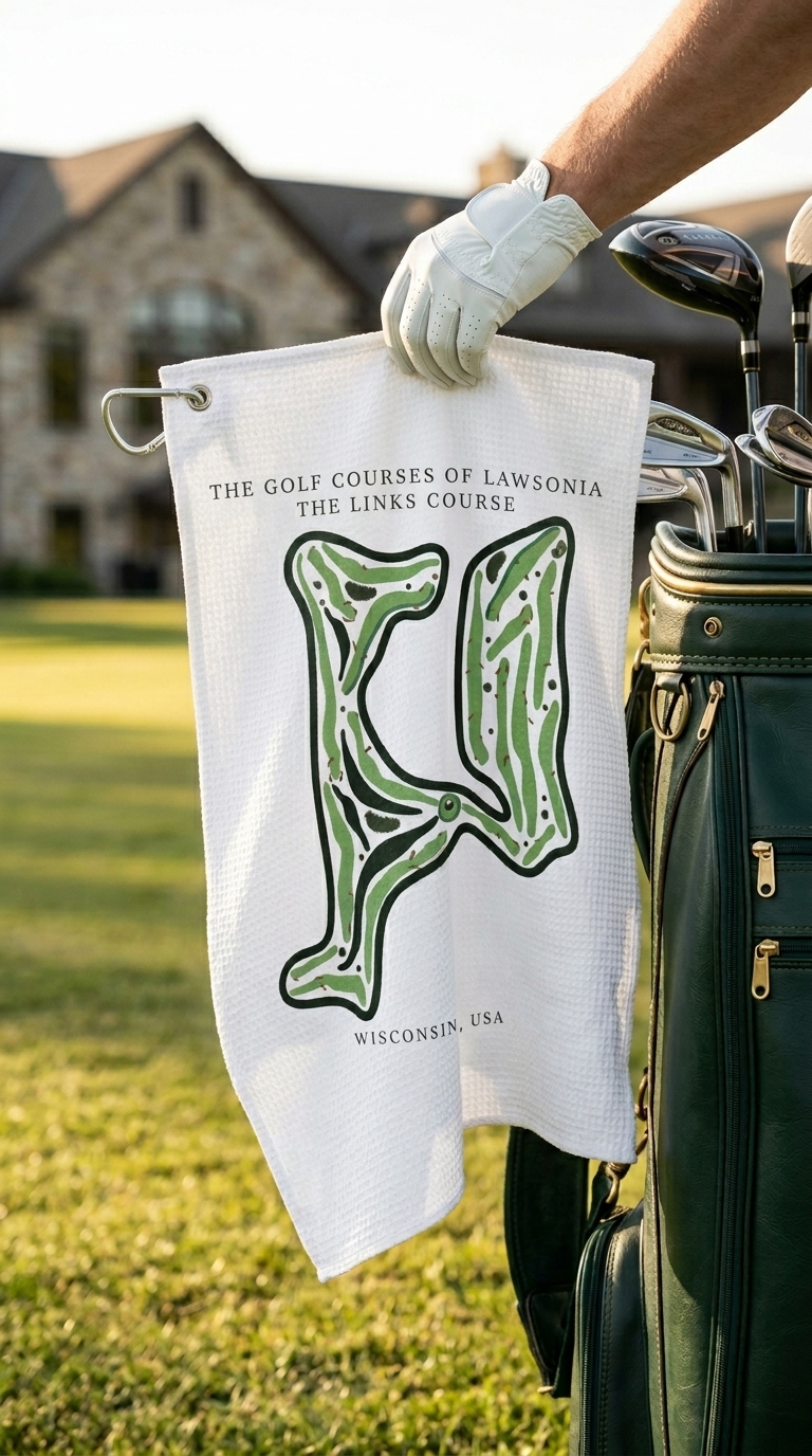 The Golf course of Lawsonia the links course Wisconsin | Golf Course Print Towels | Golf Course Microfiber - Image 2