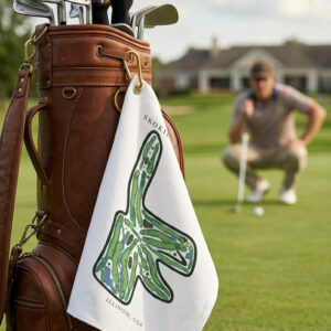 Skokie country club Illinois | Golf Course Print Towels | Golf Course Microfiber