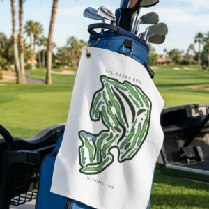 Tpc deere run Illinois | Golf Course Print Towels | Golf Course Microfiber