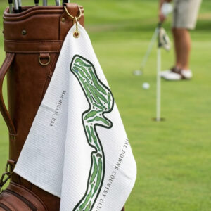Crystal downs country club Michigan | Golf Course Print Towels | Golf Course Microfiber