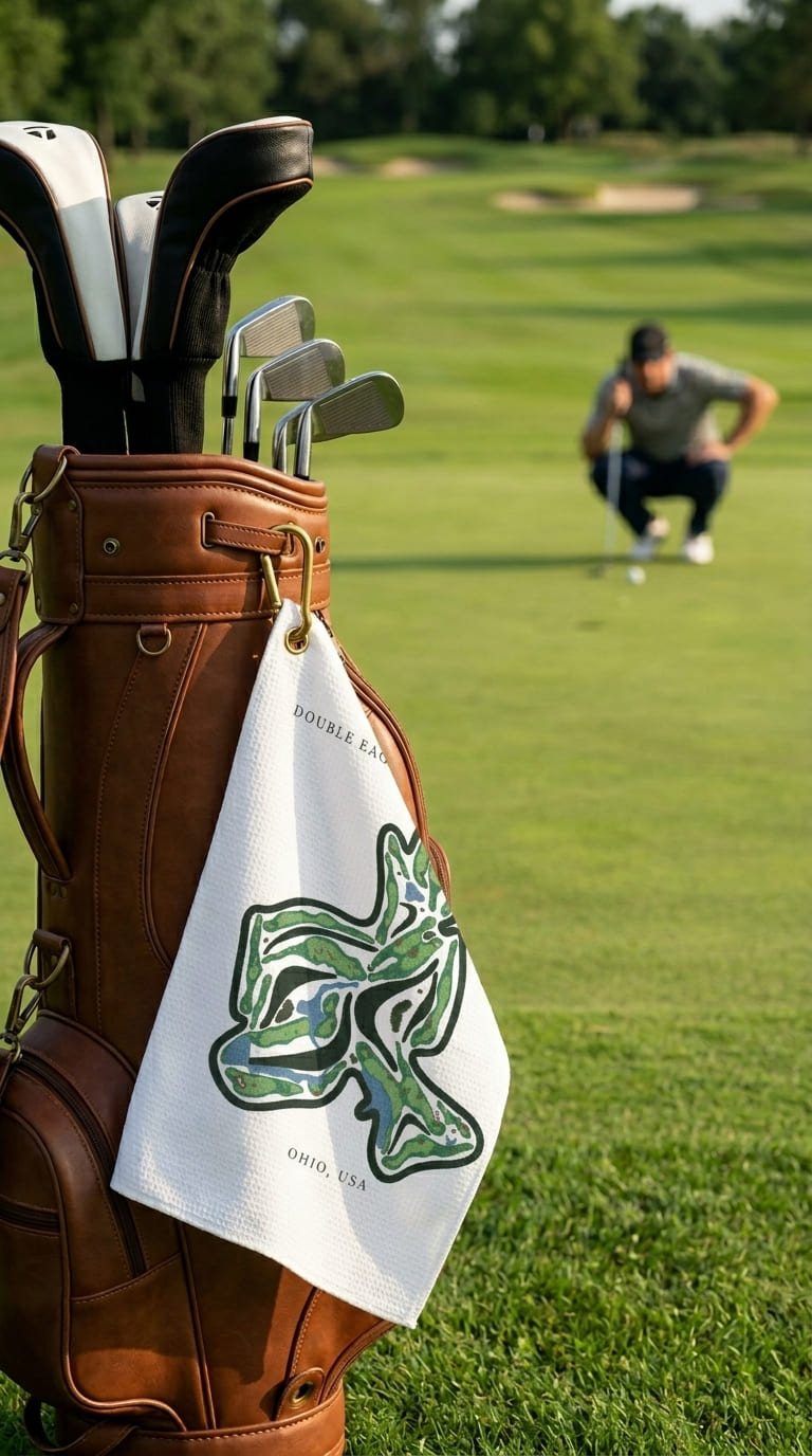Double Eagle Club Galena Ohio | Golf Course Print Towels | Golf Course Microfiber - Image 3
