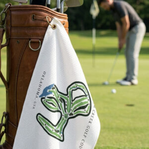 Cedar creek golf course Oklahoma  | Golf Course Print Towels | Golf Course Microfiber