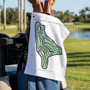 Bellerive Country Club, Missouri  | Golf Course Print Towels | Golf Course Microfiber