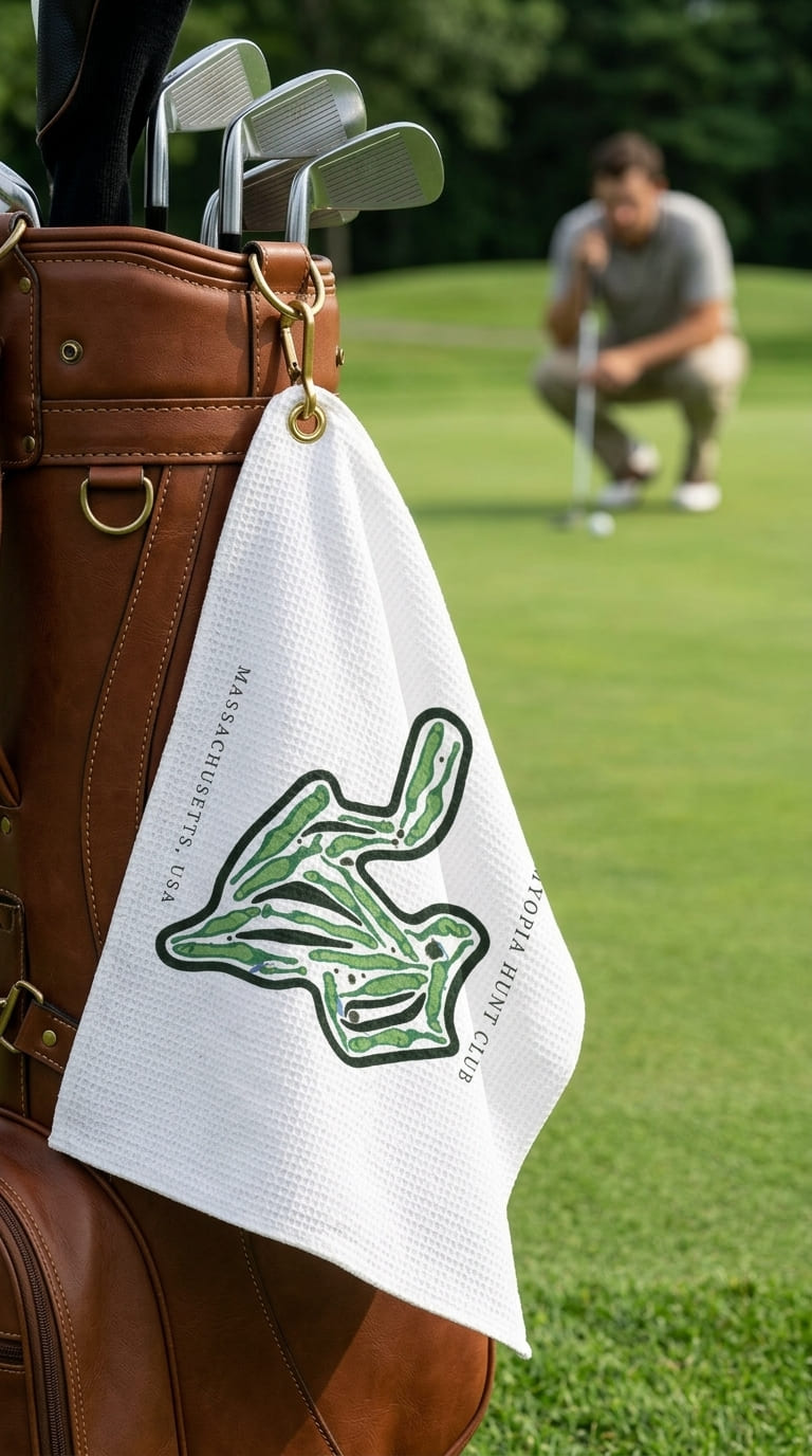 Myopia Hunt Club, Massachusetts | Golf Course Print Towels | Golf Course Microfiber
