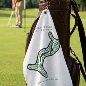Belfair Golf Club East Golf Course South carolina  | Golf Course Print Towels | Golf Course Microfiber