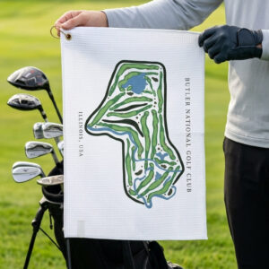 Butler national golf club Illinois | Golf Course Print Towels | Golf Course Microfiber