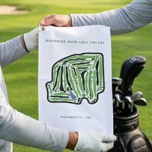 Woodbine bend golf course Woodbine Illinois | Golf Course Print Towels | Golf Course Microfiber