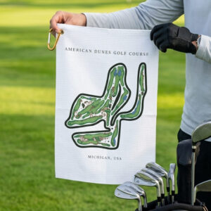 American Dunes Golf Course, Michigan | Golf Course Print Towels | Golf Course Microfiber