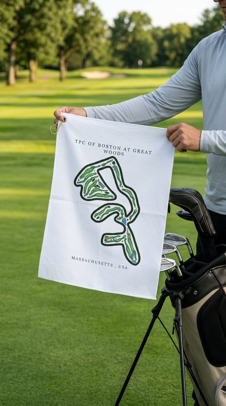 TPC of Boston at Great Woods, Massachusetts | Golf Course Print Towels | Golf Course Microfiber